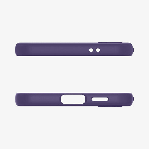 ACS07287 - Galaxy S24 Ultra Case Liquid Air in Matte Black showing the back